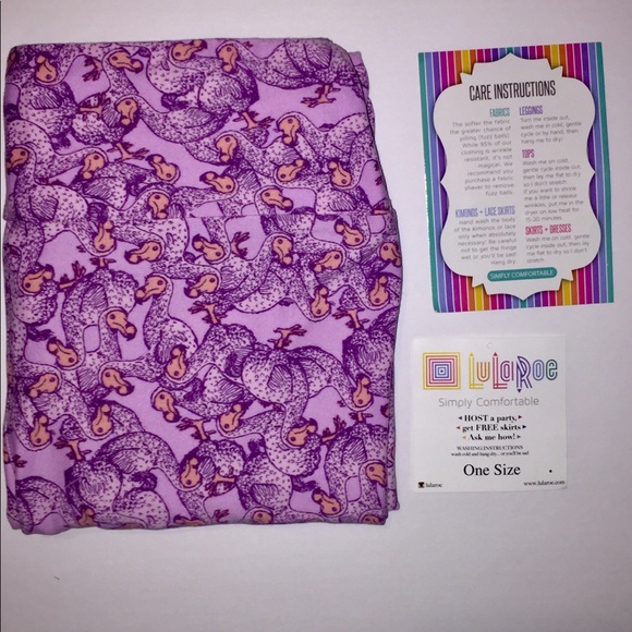 LuLaRoe Os Dodo Bird Leggings - Picture 1 of 3